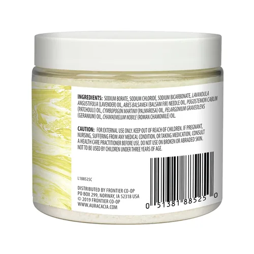 Vista 3 de Aura Cacia Baño mineral de aromaterapia de manzanilla Tranquil Tarro de 16 onzas