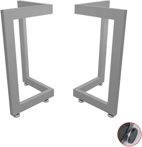 Vista 7 de Patas ajustables para muebles de hierro forjado, patas de mesa en forma de V, para escritorio, mesa de reunión, mesa de comedor, mesa de mesa/pie