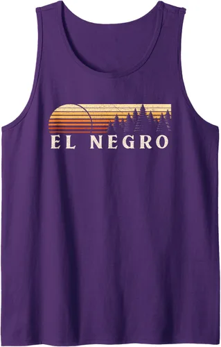 Vista 3 de El Negro, PR Vintage Evergreen Sunset Eighties Retro Tank Top