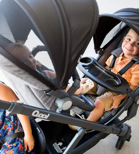 Vista 15 de Joovy Qool Cochecito personalizable, individual, doble, triple, gris mezcla