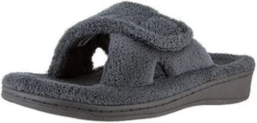Vista 23 de Vionic Sandalias de descanso Tropez para mujer con hebilla ajustable y soporte de arco ortopédico oculto Negro Premium