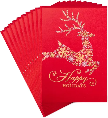 Vista 8 de Hallmark Paquete exclusivo de 4 tarjetas de Navidad (bastones de caramelo)
