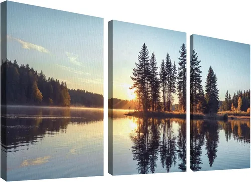 Vista 107 de wall26 Lienzo enmarcado para pared, juego de arte debajo de los tallos de bambú verde, naturaleza, desierto, fotografía, realismo, contemporáneo