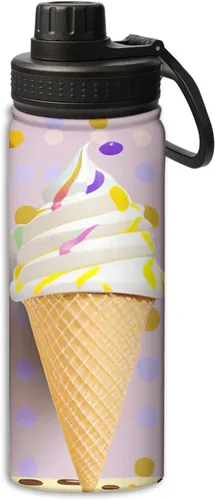 Vista 21 de Botellas de agua aisladas de 18 onzas, con estampado de mal de ojo, botella de agua deportiva aislada de doble pared a prueba de fugas, taza térmica