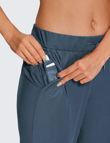 Vista 3 de CRZ YOGA - Pantalones deportivos elásticos de 4 vías para mujer de 27 pulgadas, pantalones deportivos para correr, viajes, descanso, pantalones