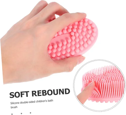Vista 8 de NOLITOY Cepillo de baño suave para limpieza de la piel, 2 piezas, promueve el desarrollo sensorial, la unión emocional para una estimulación táctil