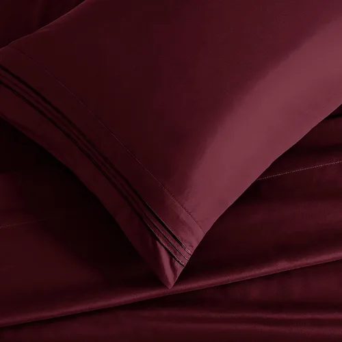 Vista 44 de Manyshofu Juego de sábanas de tamaño individual con bolsillos extra profundos, sábanas y fundas de almohada de 1800 hilos de lujo para hotel, juego