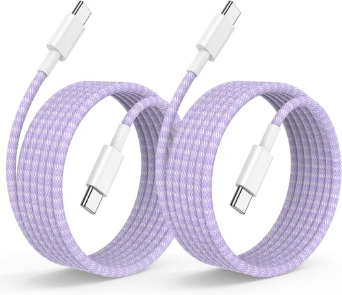 Vista 13 de Cable de carga rápida USB C a C de 10 pies, cable de carga largo tipo C a USB C para Apple iPhone 17 Pro Max/17 Air/16 Pro/15 Plus, MacBook Pro