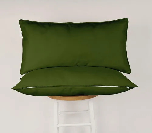 Vista 17 de Funda de almohada lumbar de tela de poliéster para interiores y exteriores, impermeable, rectangular, para todo tipo de clima, para muebles