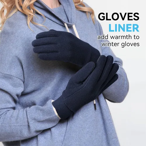 Vista 5 de OZERO Guantes de invierno para hombre y mujer Pantalla táctil Térmica Polar Polar Guante Cálido para Correr Conducción Bicicleta Ciclismo