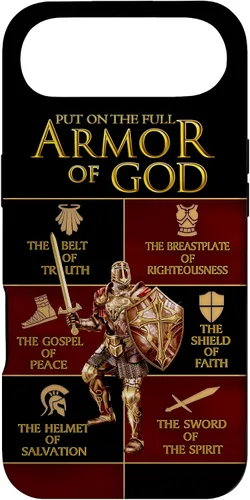 Vista 27 de Warrior of God Put On The Full Armor of God Funda para iPhone 17