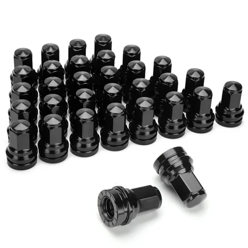 Vista 11 de Dynofit Tuercas de llanta OEM de 0.472 in x 1.5 para fusión 2005-2021, Escape 2001-2026, enfoque 2008-2018, tuercas de rueda de estilo de una pieza
