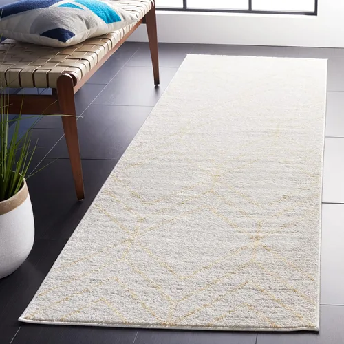 Vista 57 de SAFAVIEH Adirondack Collection - Alfombra decorativa, 2 x 3 pies, color negro y marfil, diseño geométrico moderno, no desprende pelusa y de fácil