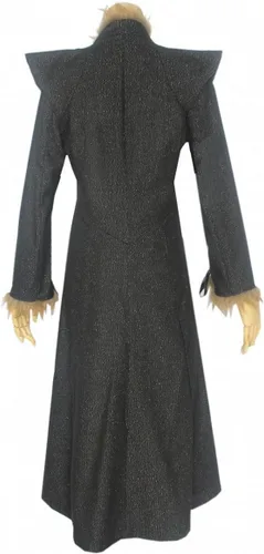 Vista 4 de Occipa Daenerys Targaryen - Disfraz de cosplay para mujeres adultas, vestido negro de madre dragón, traje de uniforme de batalla para Halloween