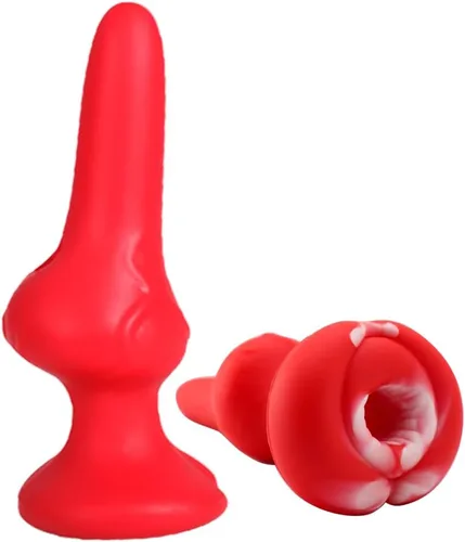 Vista 6 de Masturbador masculino de silicona para adultos con tapón anal para consolador, extensor de pene, estimulador de punto G, dispositivo anal funcional