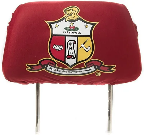 Vista 3 de Kappa Alpha Psi - Funda para reposacabezas de asiento de coche, color negro