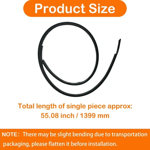 Vista 6 de 2 piezas de moldura de goteo de techo burlete compatible con Toyota Camry 2012-2017, kit de sellado de moldura de techo lado izquierdo y derecho