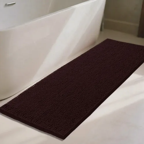 Vista 20 de Alfombras de baño de 47 x 17 pulgadas, súper absorbentes, suaves, gruesas, lavables a máquina, tapete de baño de felpilla antideslizante, tapete