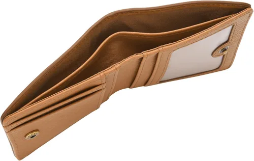 Vista 5 de Fossil Logan - Cartera plegable de cuero con bloqueo RFID para mujer