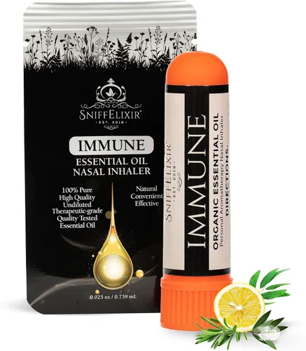 Vista 10 de Inhalador de vapor nasal para aromaterapia con aceite esencial para alivio de senos y alergias, paquete de 3 sin respiración, nariz tapada, moco