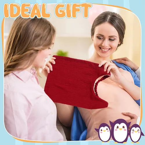 Vista 6 de Shyyween 8 Pack Muslin Bibs Elastic Band Adjustable Bandana Drool Bibs Double Gauze Cotton Pullover for Teething Drooling