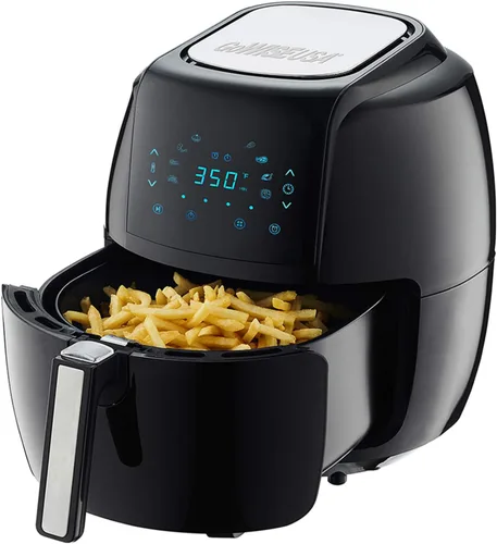 Vista 3 de GoWISE USA - Freidora de aire digital 8 en 1 de 1700 vatios 5.8 cuartos de galón con libro de recetas, color negro