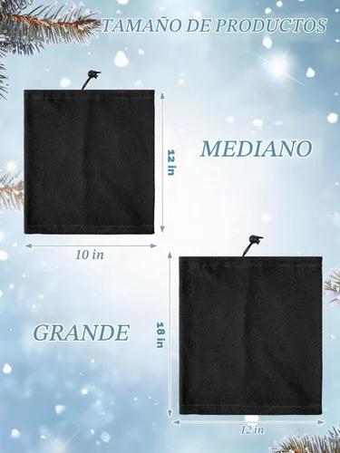 Vista 3 de Geyoga 4 calentadores de cuello de invierno para hombre, bufanda de forro