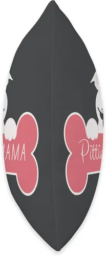Vista 2 de jovy fits Pittie Mama Regalos para Pitbull, almohada Pit Bull Mom, 16 x 16 pulgadas, multicolor