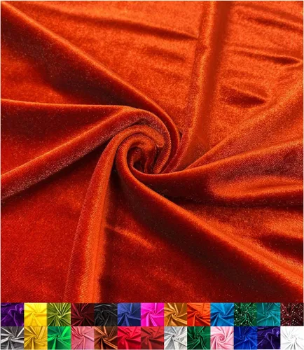 Vista 21 de Barcelonetta Tela de terciopelo elástico Lujo y suave Tela de terciopelo Rollo de 60 pulgadas de ancho 10% elastano Costura, ropa