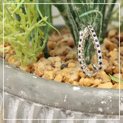 Vista 3 de Dazzlingrock Collection Pendientes de aro para mujer, 0,25 quilates, plata de ley