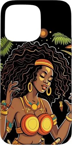 Vista 28 de Funda para iPhone 16 Rasta Reggae Music Cannabis Weed Leaf 420 Rastafarian Women