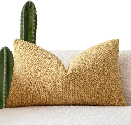 Vista 69 de Foindtower Fundas de almohada decorativas con textura de boucle, fundas de almohada sólidas, neutrales, suaves y acogedoras para silla, sofá