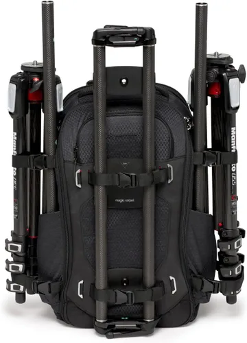 Vista 4 de Manfrotto PRO Light Flexloader L, mochila profesional para cámaras, bolsillo expandible para estabilizador de cardán de 3 ejes, múltiples puntos