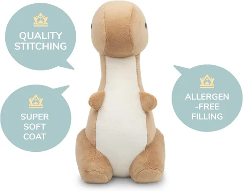 Vista 3 de Bellzi Spinosaurus - Lindo juguete de peluche de animal de peluche, adorable juguete suave de spinosaurio y regalos, regalo perfecto para todas