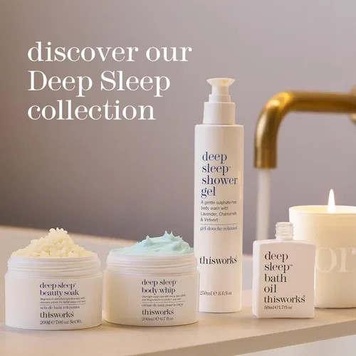 Vista 7 de THISWORKS Deep Sleep Body Whip - Hidratante corporal nocturno ultra rico con manteca de karité, magnesio y aceites esenciales - Nutre la piel