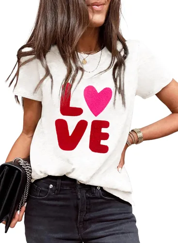 Vista 31 de EVALESS Camisetas casuales de manga corta para mujer 1a multicolor