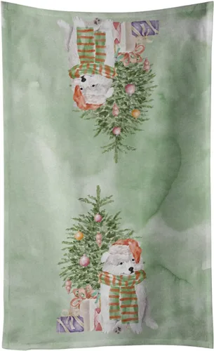 Vista 19 de Caroline's Treasures Toalla de cocina Christmas English Bulldog #2, 15 X 28, multicolor