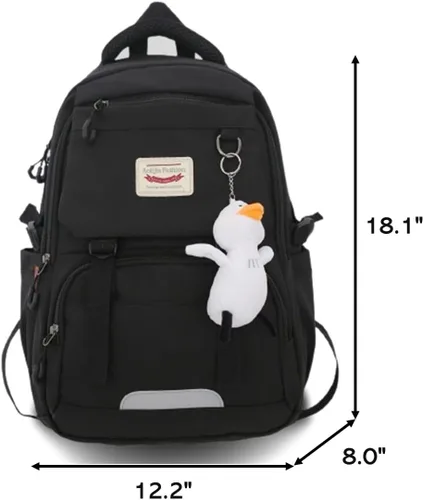 Vista 4 de Mochila casual de gran capacidad, linda mochila impermeable para acampar, senderismo, viajes, universidad, portátil, viajes, mujer, hombre, 2024