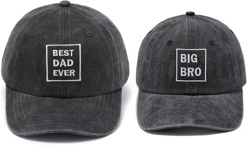 Vista 10 de Vintage Cotton Hats for Men Women Adjustable Baseball Cap Hermana grande