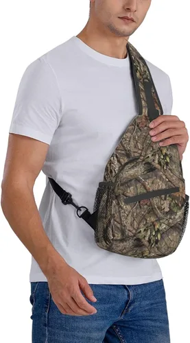 Vista 9 de VOOHDDY Bolso cruzado para mujeres y hombres, mochila de viaje para senderismo, bandolera, bolsa de pecho, casual, bolsa deportiva