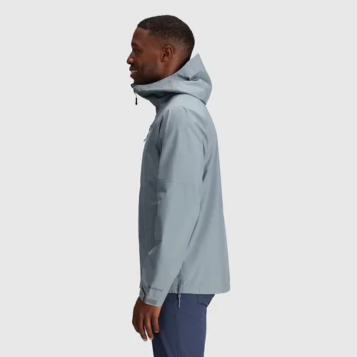 Vista 4 de Outdoor Research Chaqueta Foray II para hombre - Impermeable y resistente al viento con capucha