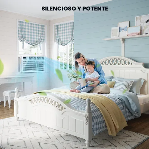Vista 4 de Aire acondicionado electáctico para ventana, unidad de CA de ventana de 12000 BTU, refrigeración de 550 pies cuadrados, enfriamiento rápido