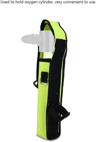 Vista 3 de OUKENS Soporte para tanque de buceo, bolsa de tanque de oxígeno con correa ajustable, bolsa de tanque de buceo portátil de PVC 600D para buceo