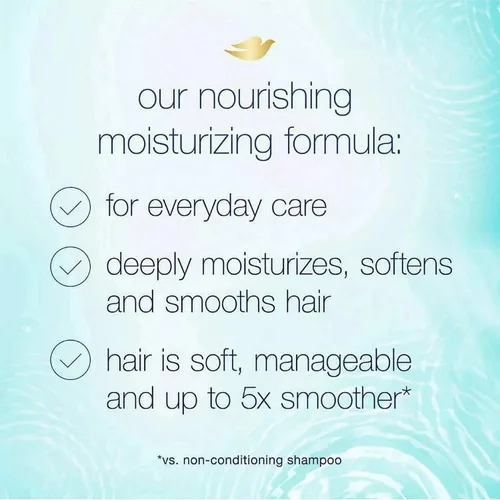 Vista 5 de Dove Juego de champú y acondicionador Daily Moisture - Hidratación profunda con ácido hialurónico para suavizar y revitalizar el cabello seco