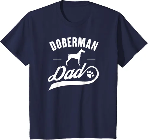 Vista 81 de Doberman Dad - Camiseta para amante del dueño del perro, Negro, S