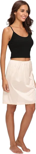 Vista 5 de Medio Slip para mujer debajo del vestido de encaje sedoso
