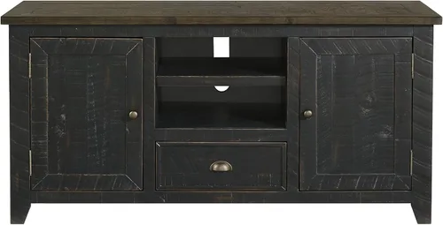 Vista 5 de Martin Svensson Home Monterey - Soporte para TV, color negro con tapa marrón