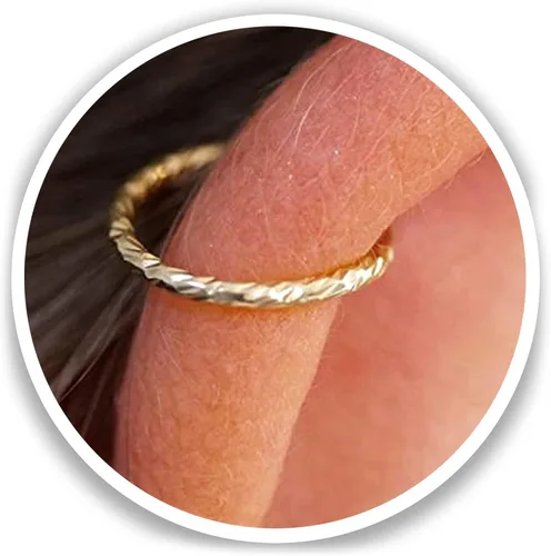 Vista 50 de Variedad de aretes de aro para cartílago