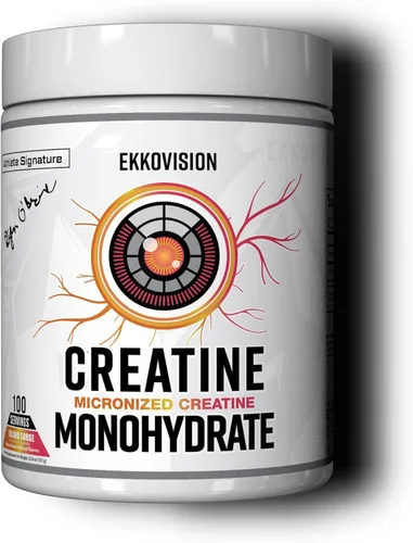 Vista 19 de Ekkovision Polvo de Monohidrato de Creatina Micronizado, Cereza Negra, Suplemento Pre Entrenamiento y Post Entrenamiento para Hombres y Mujeres