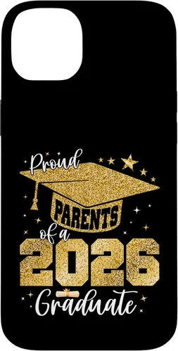 Vista 15 de Proud Parents of a Class of 2026 Graduate Senior Graduation Case for iPhone 16